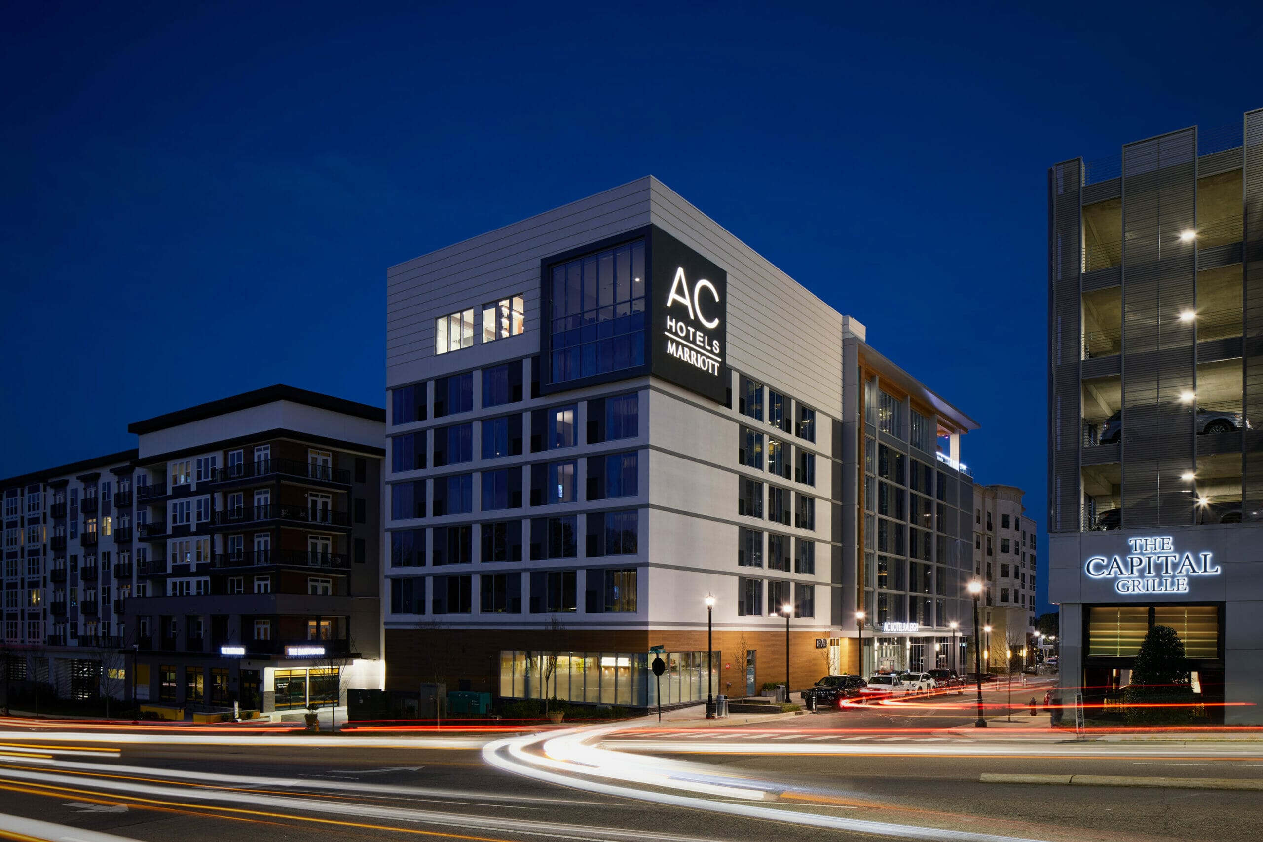 AC Raleigh evening exterior