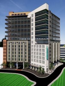 AC Charlotte Hotel exterior rendering